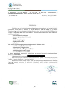 Referencje od Świętokrzyskiego Parku Narodowego (2023)